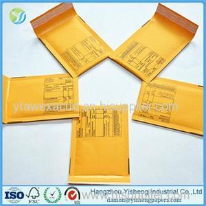 Printed Self-seal Yellow Kraft Bubble Mailers Envelopes