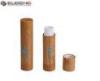 5 G Cylinder Bamboo Empty Lip Balm Tubes / Wooden Lip Balm Containers