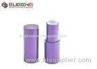 Purple Empty Lipstick Tubes Big Volume / Metal Lip Balm Tubes Round