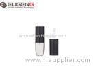 Black Cap Empty Lipstick Cases Cylindrical Injection Process 73 MM Height