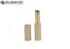 Slim Aluminum Lipstick Tube Cylinder 3G Capacity Gold Lipstick Containers