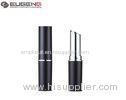 Makeup Packaging Black Lipstick Tube Round Shape 4 G - 5 G Volume