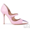 Ladies pink color high heel shoes