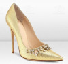 Shining women glad stiletto heel pumps with diamond