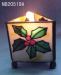 Colored Glass Candle Holder