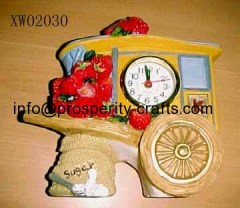 Poly resin Tabletop Clock