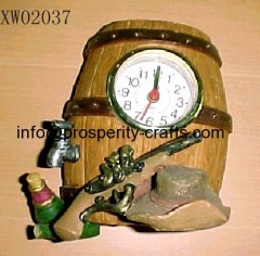 Poly resin Tabletop Clock