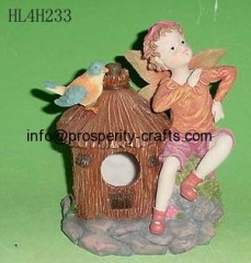 Polyresin Bird Bath & Feeder