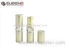 Matte Gold ABS Empty Lipstick Tubes Cylinder Plain End With Magnetic