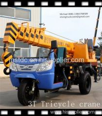 3 Ton mini hydraulic tricycle crane from Jining Sitong Construction Machinery Co Ltd