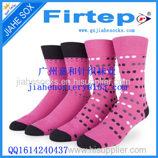 Casual Man Socks Factory Custom Patterned Mid Calf Cotton Socks