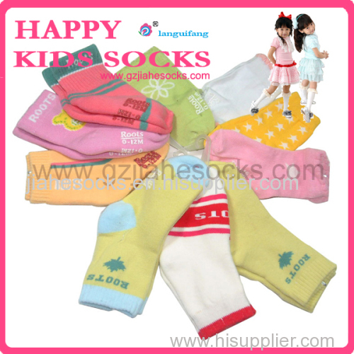 Thermal Baby Terry Socks Custom Design Anti-Slip Kids Socks