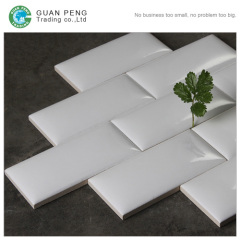 High Gloss Cheap Glazed Ceramic Little Round Subway Wall Tile Look Like Bread For Kitchen