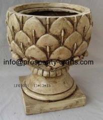 Poly resin Flower pot .