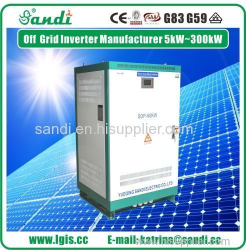 60KW Off-grid solar inverter with bypass generator function