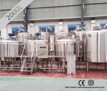 2000 L craft stainless steel draft beer system for sale