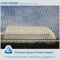 Steel dome space frame for power plant coal storage