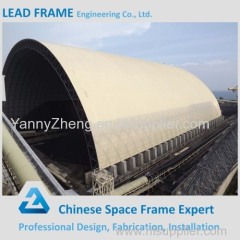 Steel dome space frame for power plant coal storage