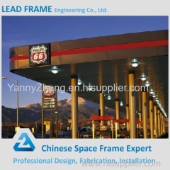 Light steel space frame low cost of gas station canopy