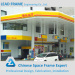 Professional Design Petrol Station with Steel Space Frame Canopy
