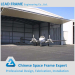 Light steel space frame arch hangar