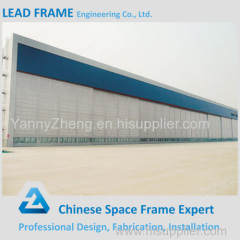 Light steel space frame arch hangar