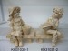 Polyresin Bench + Boy & Girl Statue