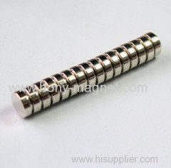 Customized n35 Sintered neodymium disc magnet 10X2mm 15X4mm 12X2mm