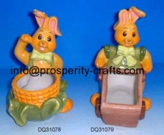 Poly resin Easter Figurine .