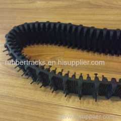 robot Rubber track with 250mm diameter sprockets