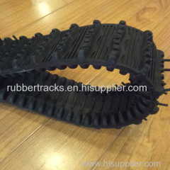 robot Rubber track with 250mm diameter sprockets