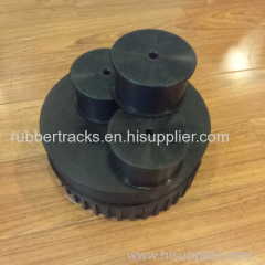 robot Rubber track with 250mm diameter sprockets