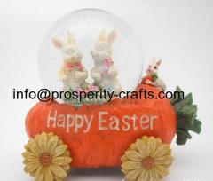 Polyresin Easter Snowglobe / Waterglobe