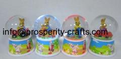 Polyresin Easter Snowglobe / Waterglobe