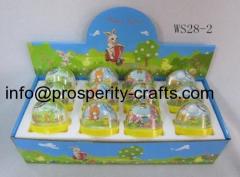 Polyresin Easter Snowglobe / Waterglobe