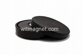 rubber-coated magnets component of shelf display hook