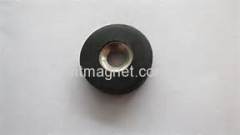 High quality rubber coated magnets base with external thread