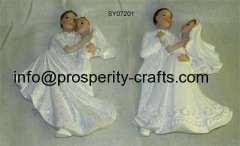 Poly resin Wedding figurine