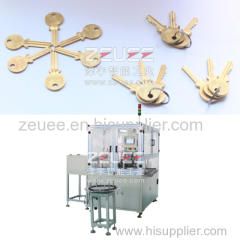 Key automatic milling and deflashing machine manufacture