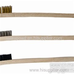 Nylon Bristle Wooden Handle Wire Brush