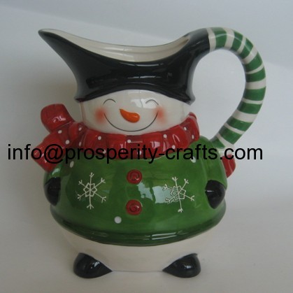 Ceramic Snowman Jar and other Kitchenware