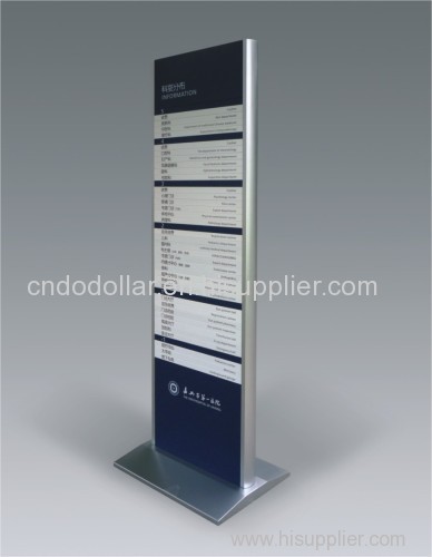 stainless steel standing guide sign