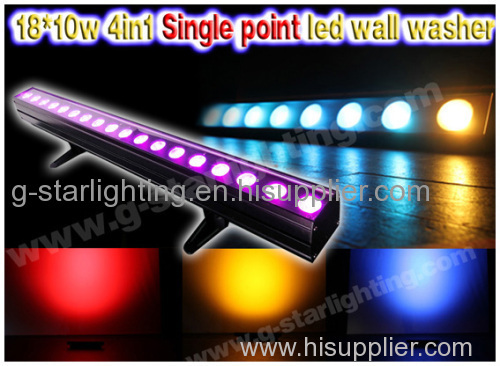 18*10w 4in1 leds single point of control wall washer/ indoor led wall washer