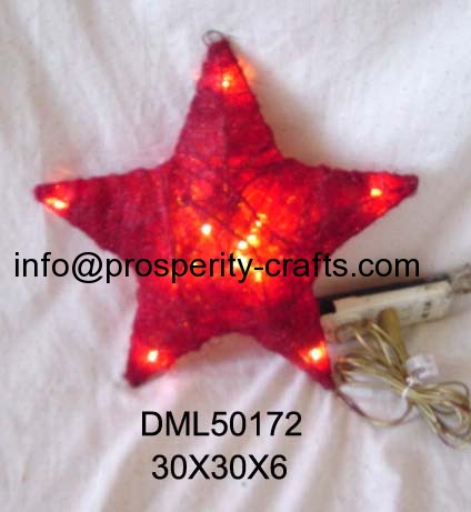 Grass Xmas Star with Light