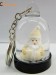 Plastic Xmas Keychain snowglobe