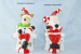 Ceramic Snowman & Santa Claus