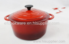 Cast Iron Enameled Casserole Pot