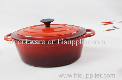 Oval CAST IRON Enamel Casserole