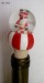 Polyresin Wine stopper with snowglobe