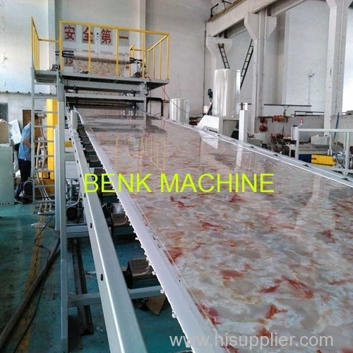 1220mm wide PVC Artificial Marble Sheet Extrusion Line